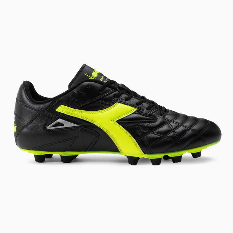 Scarpe da calcio uomo Diadora Match Winner RB Italy LT MDPU nero-verde DD-101.172363-C0004 2