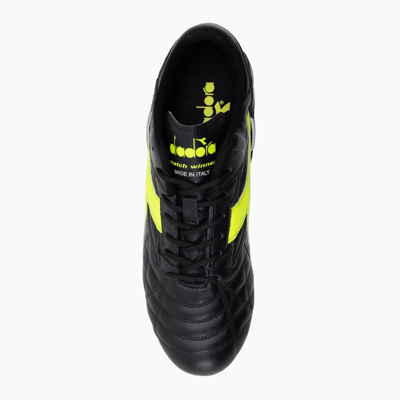 Scarpe da calcio uomo Diadora Match Winner RB Italy LT MDPU nero-verde DD-101.172363-C0004 6