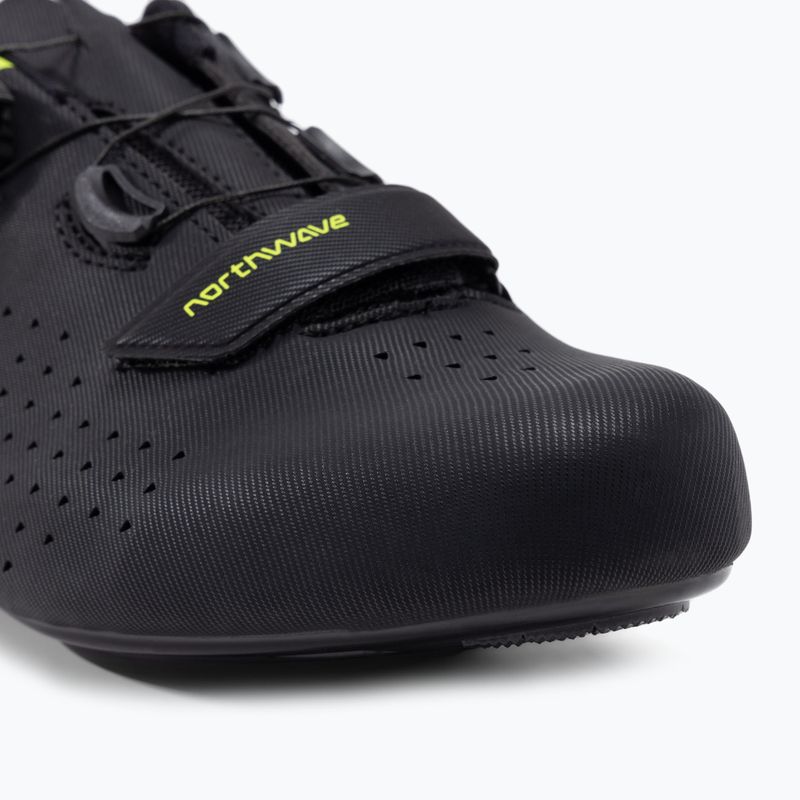 Northwave Core Plus 2 scarpe da strada uomo nero/giallo fluo 8