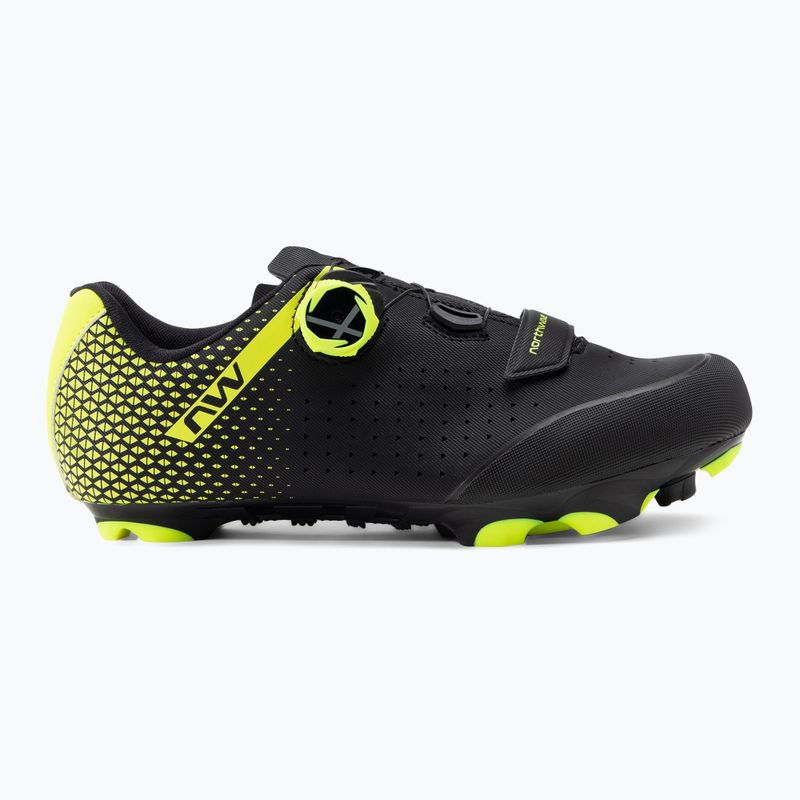 Scarpe da ciclismo MTB da uomo Northwave Origin Plus 2 nero/giallo fluo 2