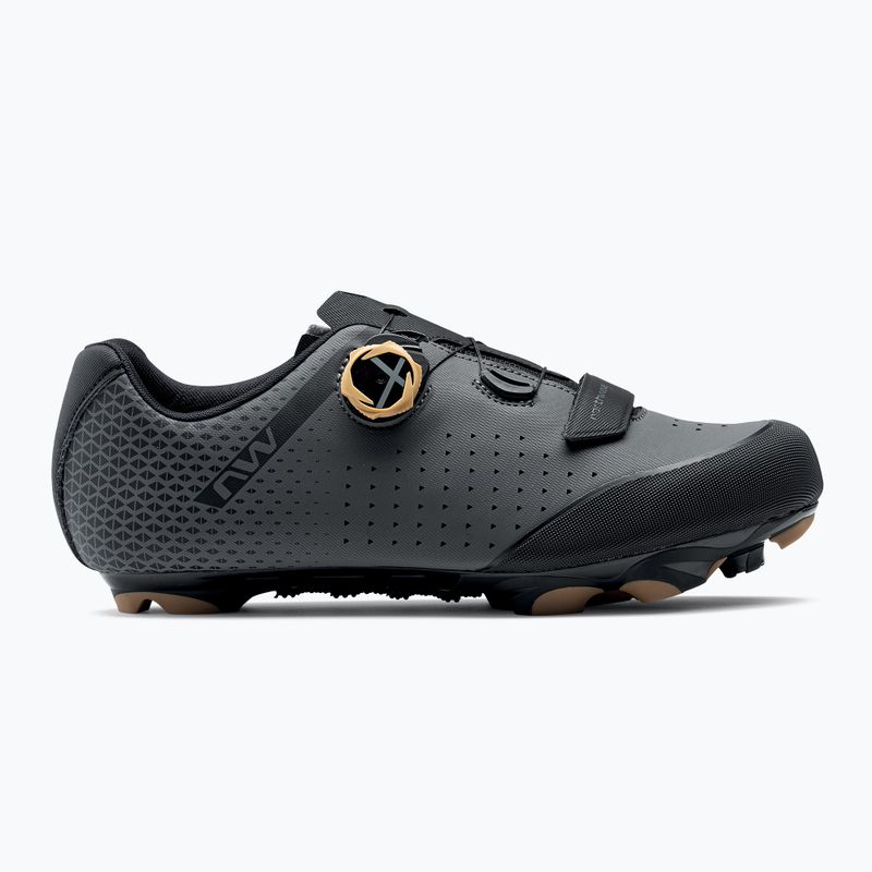 Scarpe da ciclismo MTB da uomo Northwave Origin Plus 2 grigio scuro/miele 10