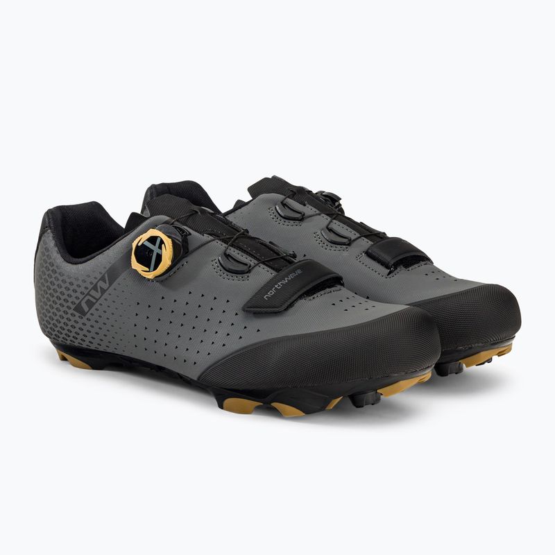 Scarpe da ciclismo MTB da uomo Northwave Origin Plus 2 grigio scuro/miele 4