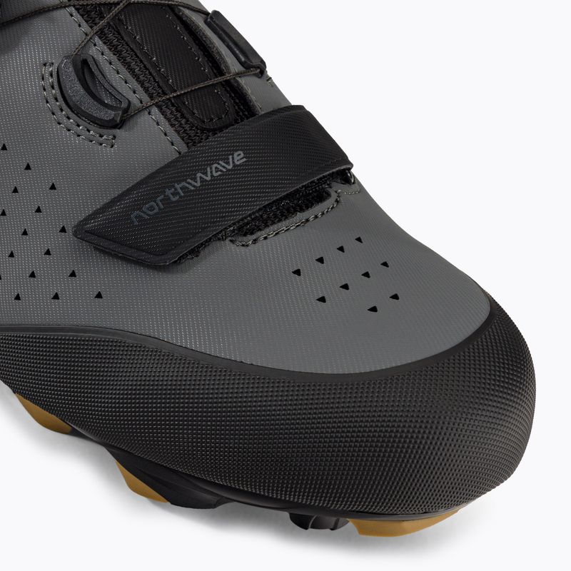Scarpe da ciclismo MTB da uomo Northwave Origin Plus 2 grigio scuro/miele 7