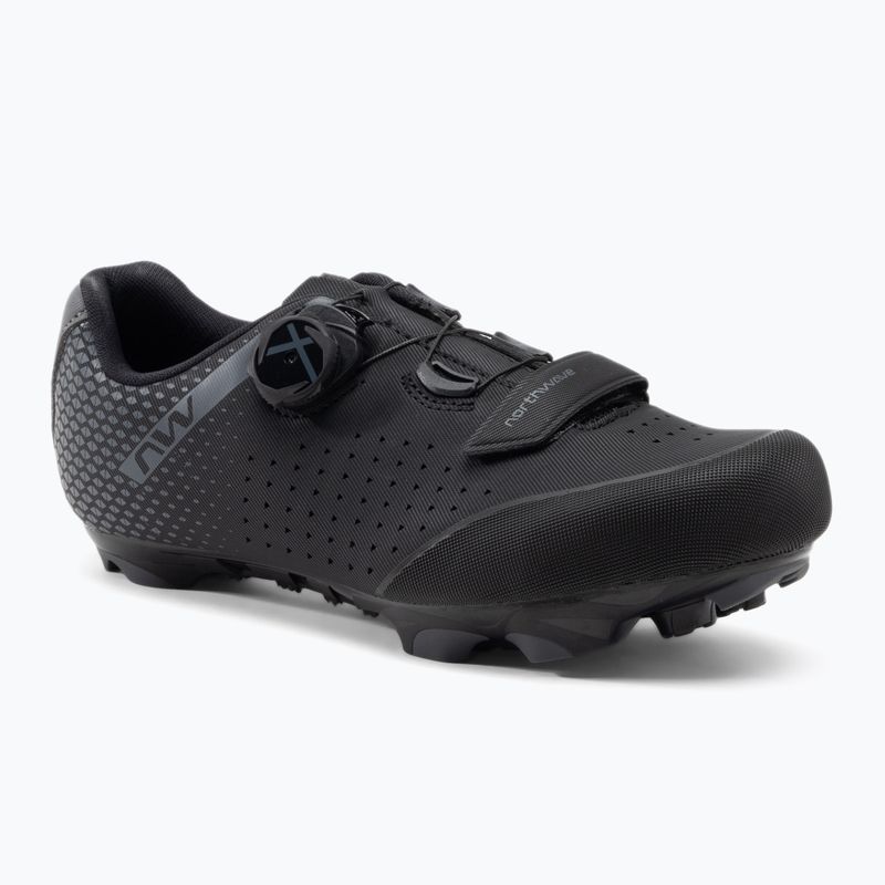 Scarpe da ciclismo MTB da uomo Northwave Origin Plus 2 Wide nero/grigio scuro