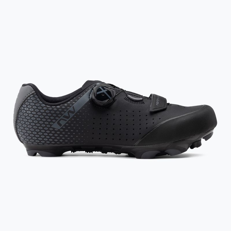 Scarpe da ciclismo MTB da uomo Northwave Origin Plus 2 Wide nero/grigio scuro 2