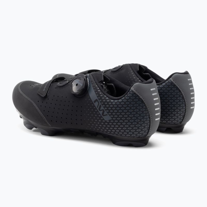 Scarpe da ciclismo MTB da uomo Northwave Origin Plus 2 Wide nero/grigio scuro 3