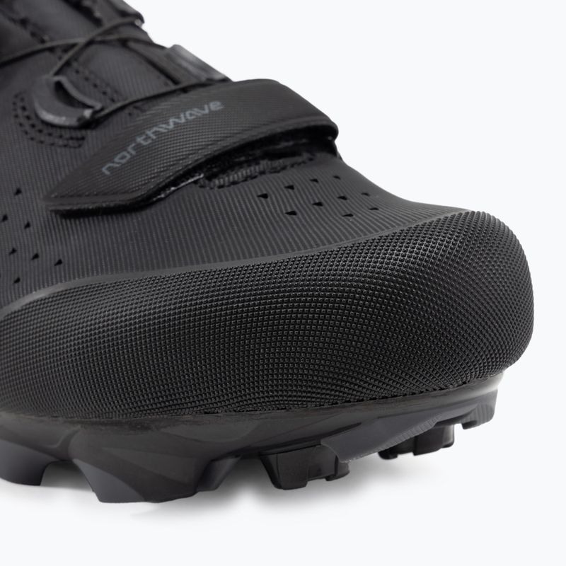 Scarpe da ciclismo MTB da uomo Northwave Origin Plus 2 Wide nero/grigio scuro 7