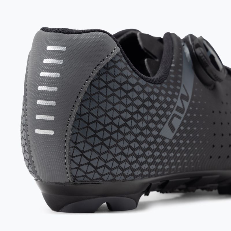 Scarpe da ciclismo MTB da uomo Northwave Origin Plus 2 Wide nero/grigio scuro 9