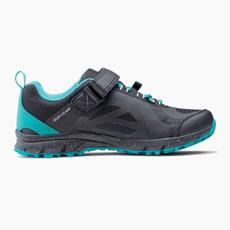 Scarpe da ciclismo MTB da donna Northwave Escape Evo nero/turchese 10