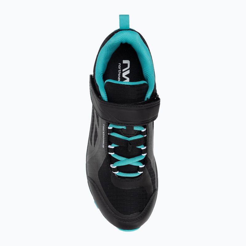 Scarpe da ciclismo MTB da donna Northwave Escape Evo nero/turchese 6