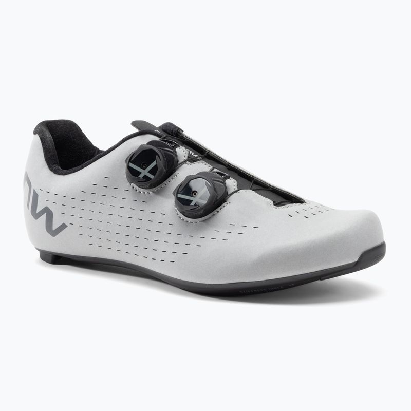 Scarpa da strada Northwave Revolution 3 argento riflettente per uomo