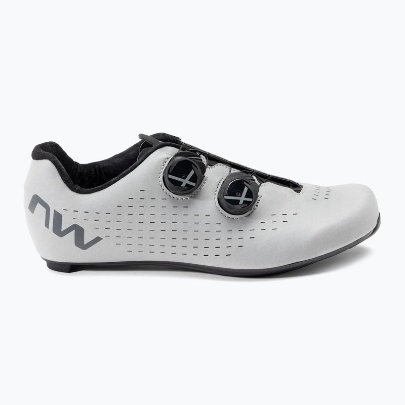 Scarpa da strada Northwave Revolution 3 argento riflettente per uomo 2