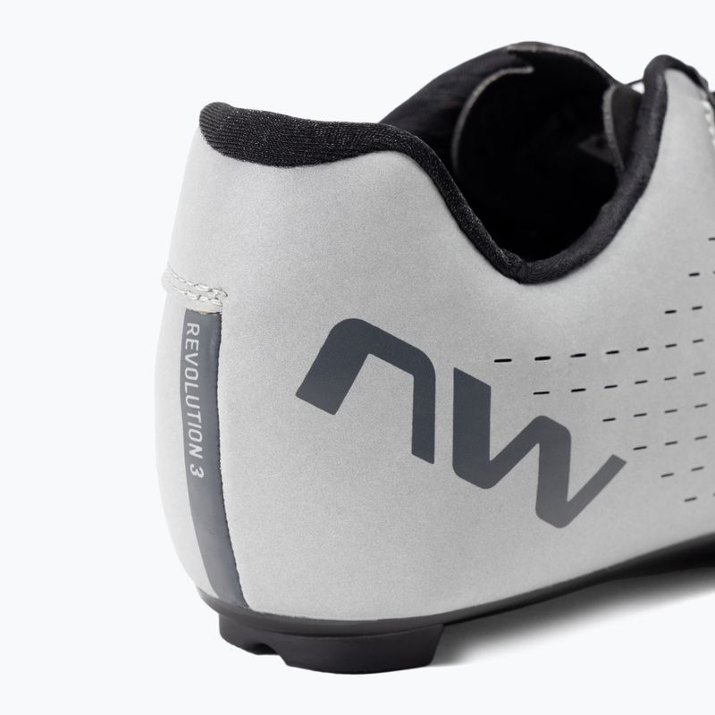 Scarpa da strada Northwave Revolution 3 argento riflettente per uomo 9