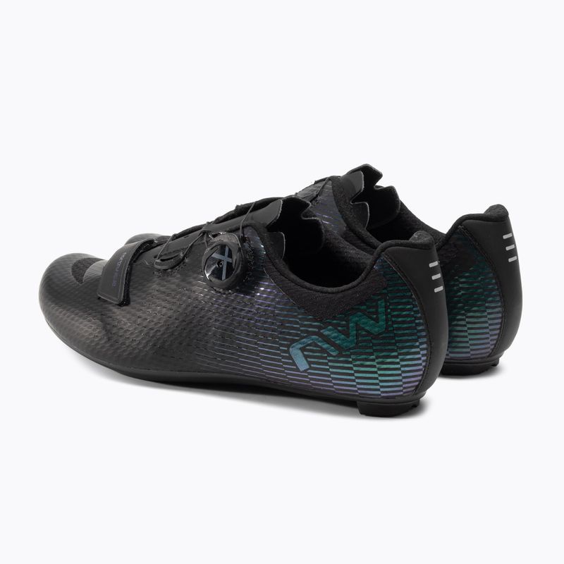 Scarpa da strada Northwave Storm Carbon 2 da uomo nero/iridescente 3