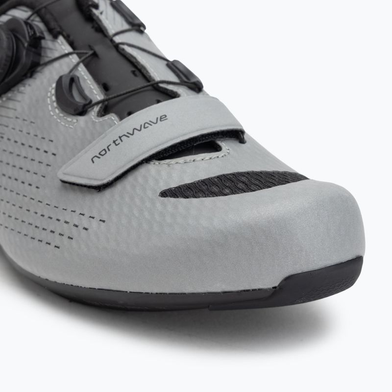 Scarpa da strada Northwave Storm Carbon 2 argento/riflettente da uomo 7
