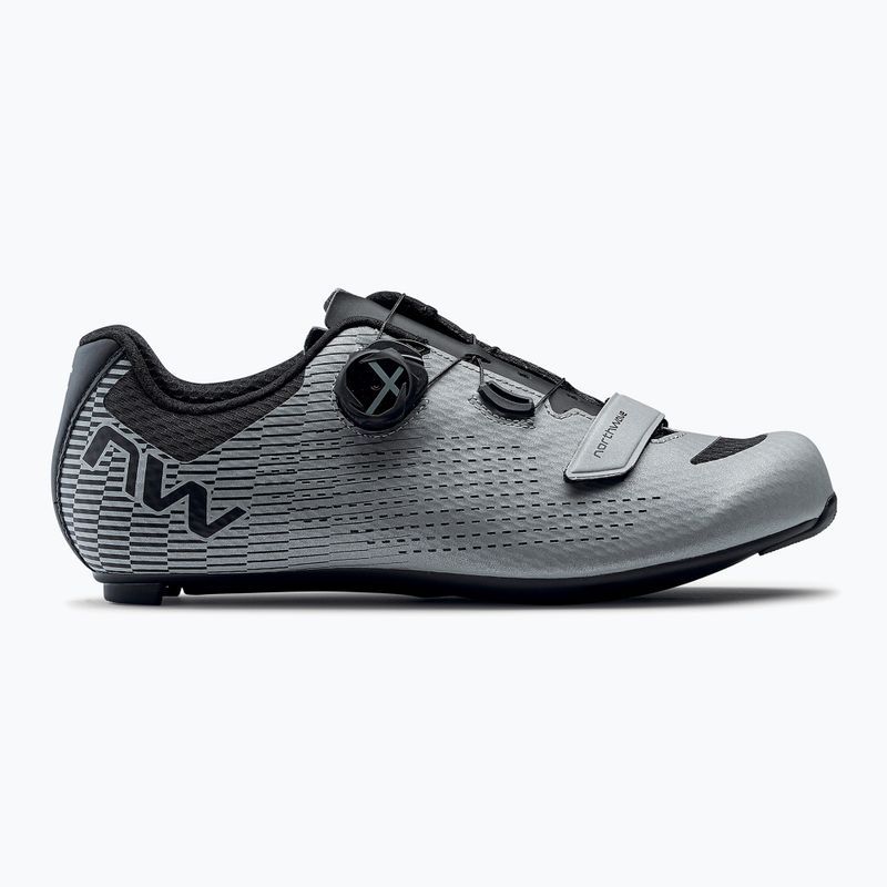 Scarpa da strada Northwave Storm Carbon 2 argento/riflettente da uomo