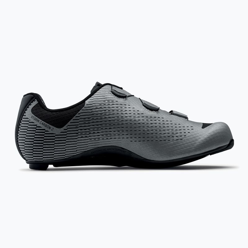 Scarpa da strada Northwave Storm Carbon 2 argento/riflettente da uomo 2