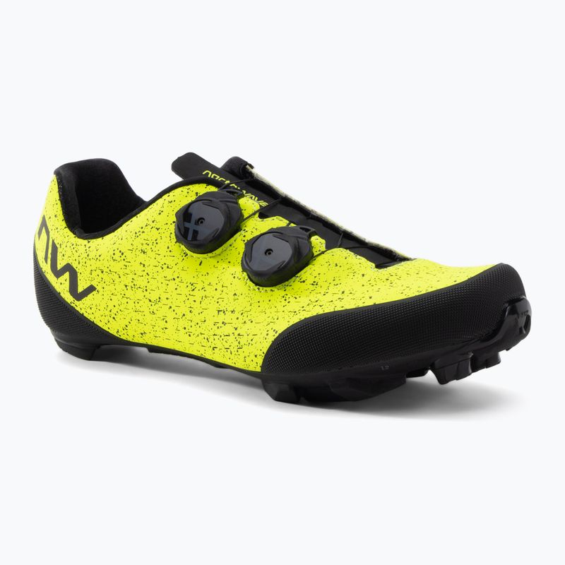 Scarpe da ciclismo MTB da uomo Northwave Rebel 3 giallo fluo/nero