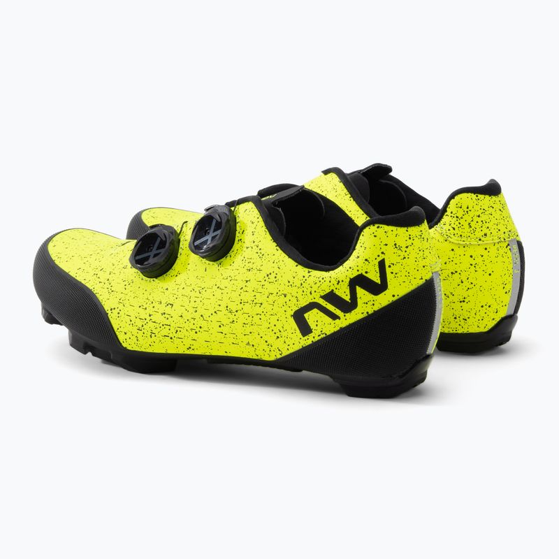 Scarpe da ciclismo MTB da uomo Northwave Rebel 3 giallo fluo/nero 3