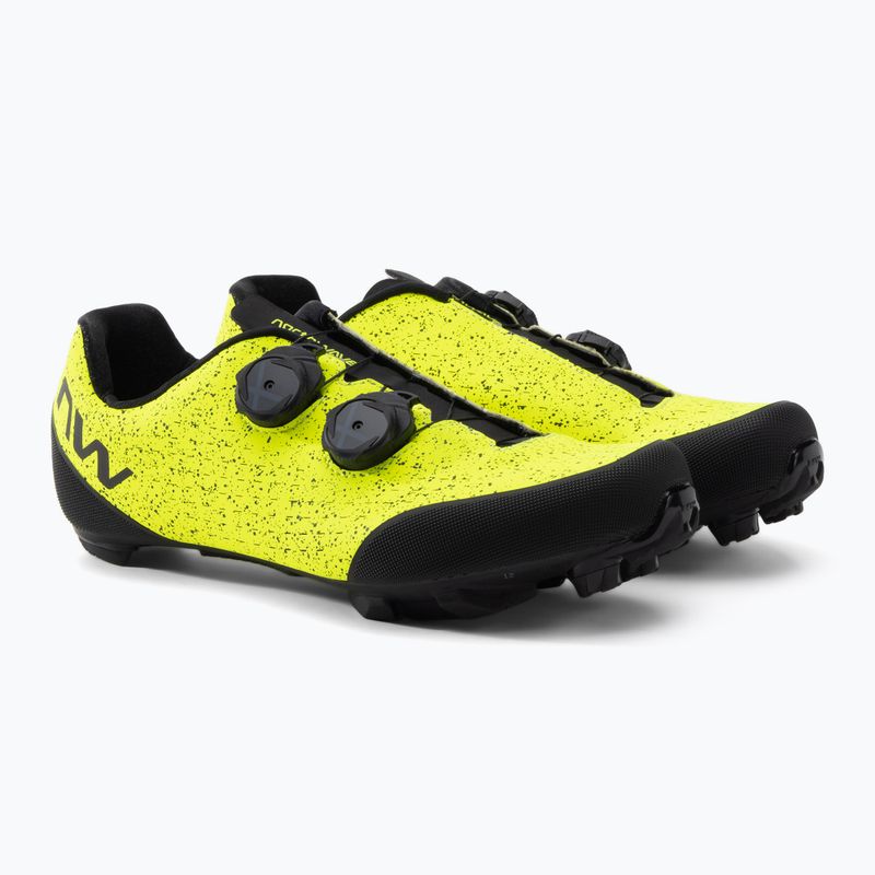 Scarpe da ciclismo MTB da uomo Northwave Rebel 3 giallo fluo/nero 5