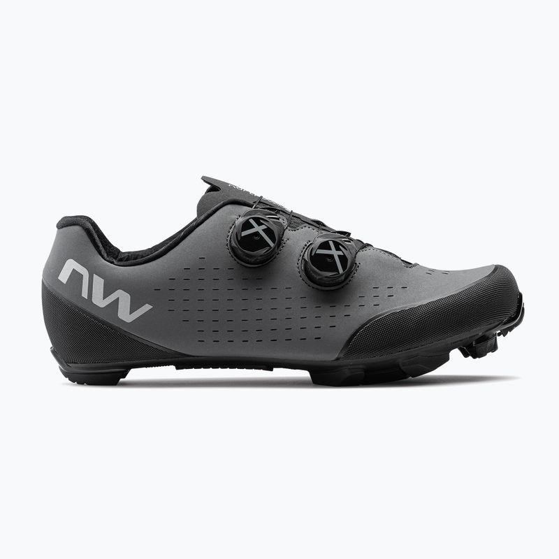 Scarpe da ciclismo da uomo MTB Northwave Rebel 3 grigio scuro 8