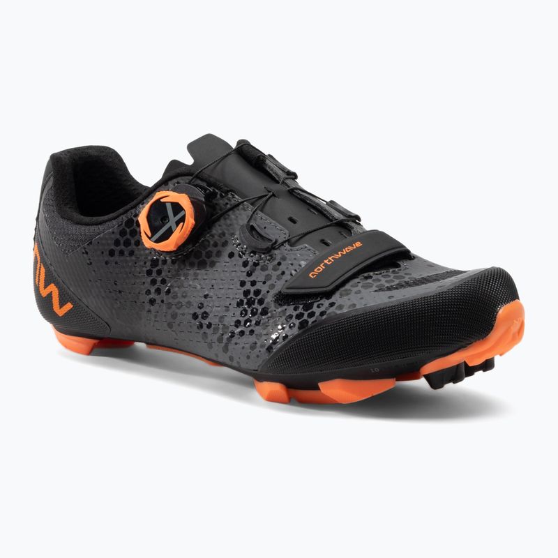 Scarpe da ciclismo MTB da uomo Northwave Razer 2 antracite/arancio