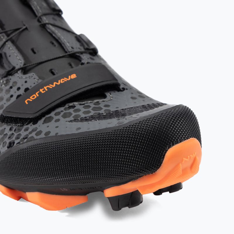 Scarpe da ciclismo MTB da uomo Northwave Razer 2 antracite/arancio 8