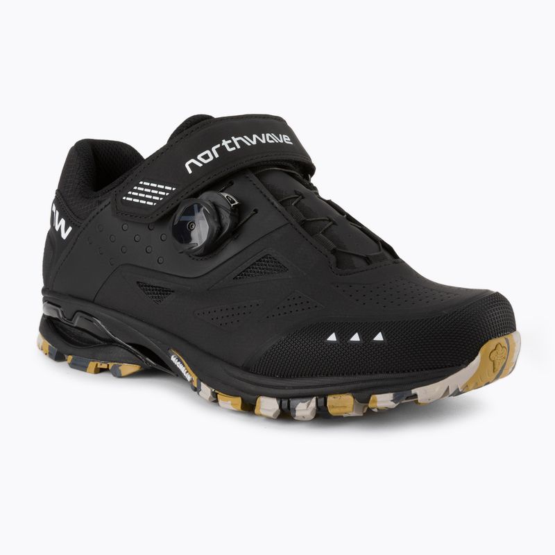 Scarpe da ciclismo MTB da uomo Northwave Spider Plus 3 suola nera/camoscio