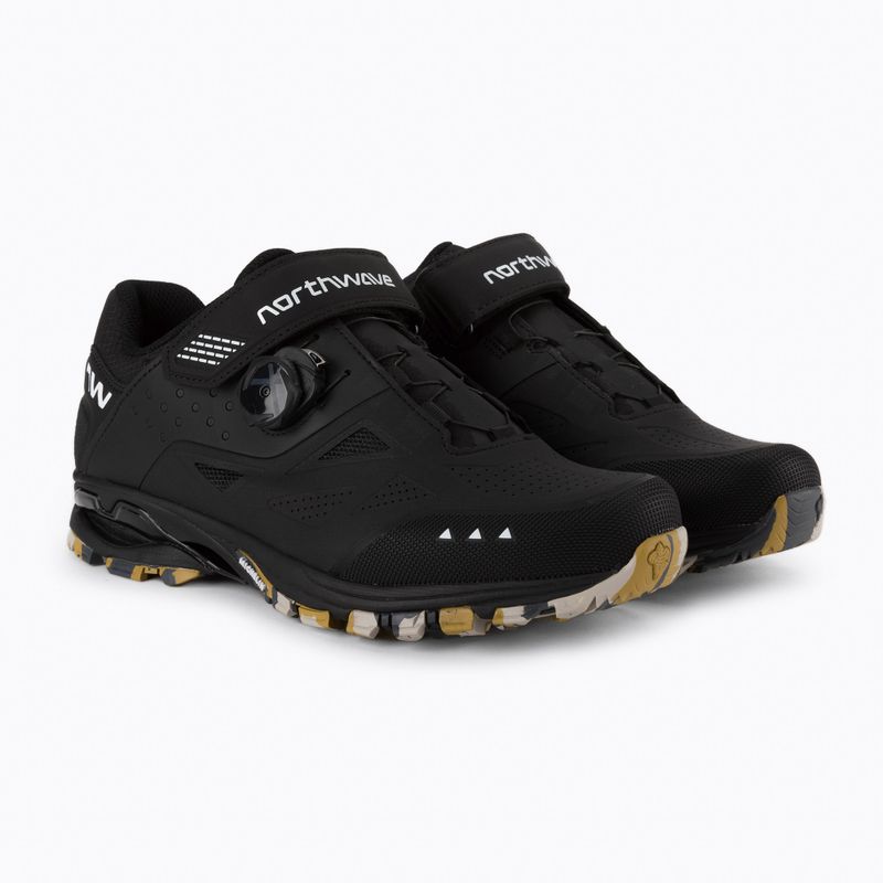 Scarpe da ciclismo MTB da uomo Northwave Spider Plus 3 suola nera/camoscio 5