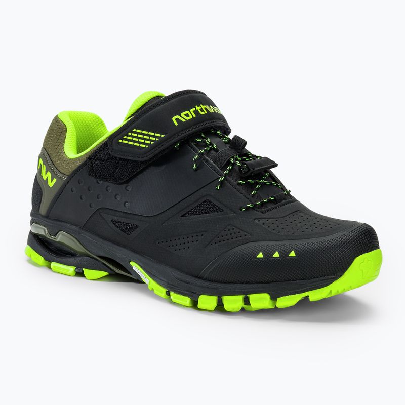 Scarpe da ciclismo da uomo MTB Northwave Spider 3 nero/giallo fluo