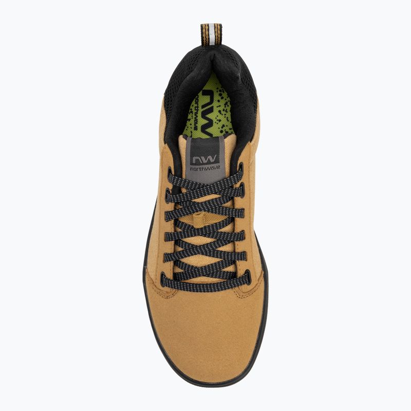Scarpe da ciclismo con piattaforma da uomo Northwave Tailwhip nero/miele 5