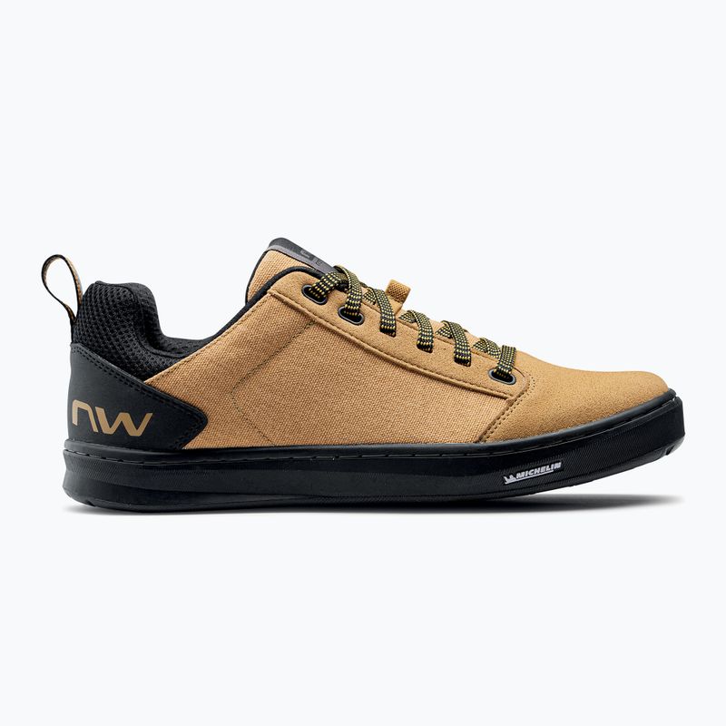 Scarpe da ciclismo con piattaforma da uomo Northwave Tailwhip nero/miele 8