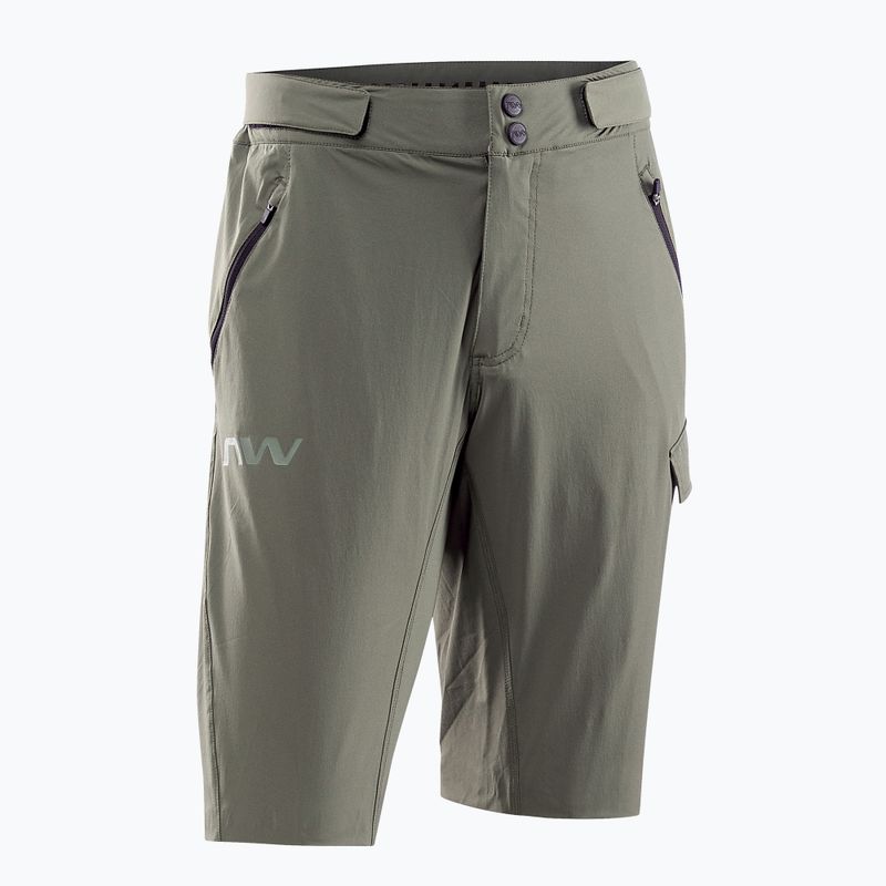 Pantaloncini da bici Northwave Edge Baggy verde bosco da uomo