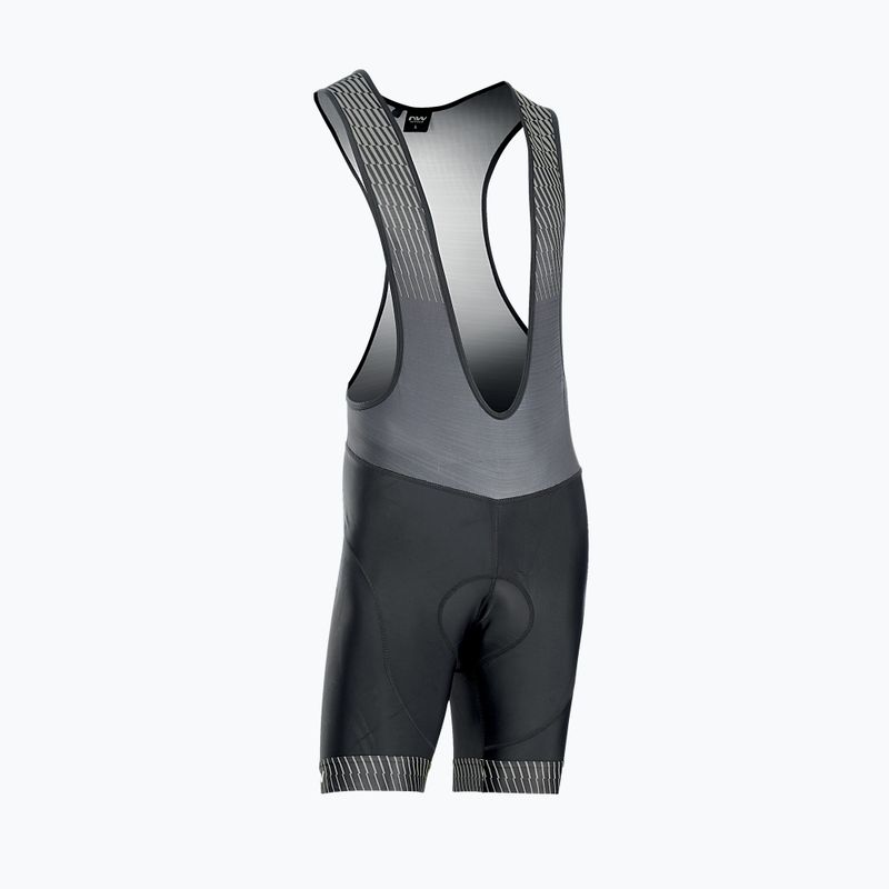 Pantaloncini da ciclismo Northwave Origin Bibshort nero/grigio da uomo 4