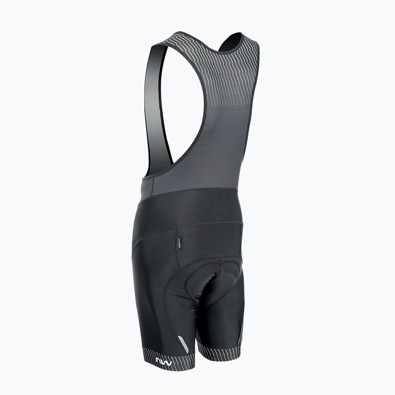 Pantaloncini da ciclismo Northwave Origin Bibshort nero/grigio da uomo 5