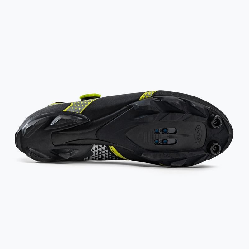 Scarpe da ciclismo MTB da uomo Northwave Celsius XC ARC. GTX giallo fluo/nero 5