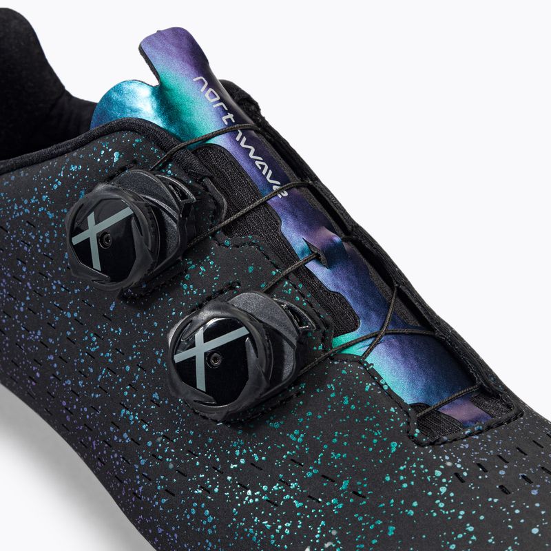 Northwave Revolution 3 Freedom scarpe da strada da uomo nero/iridescente 8