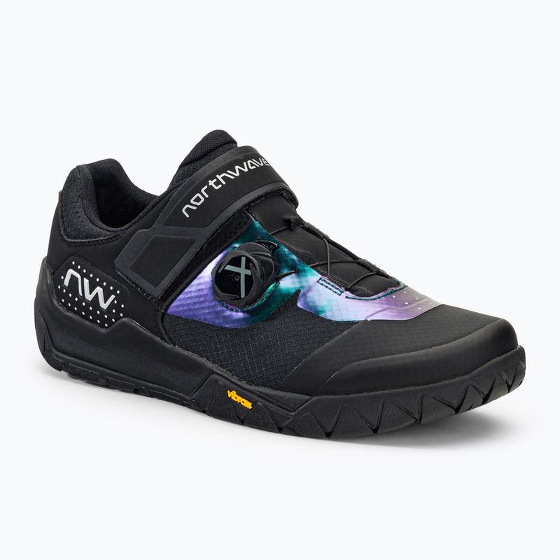 Scarpe da ciclismo MTB da uomo Northwave Overland Plus nero/iridescente