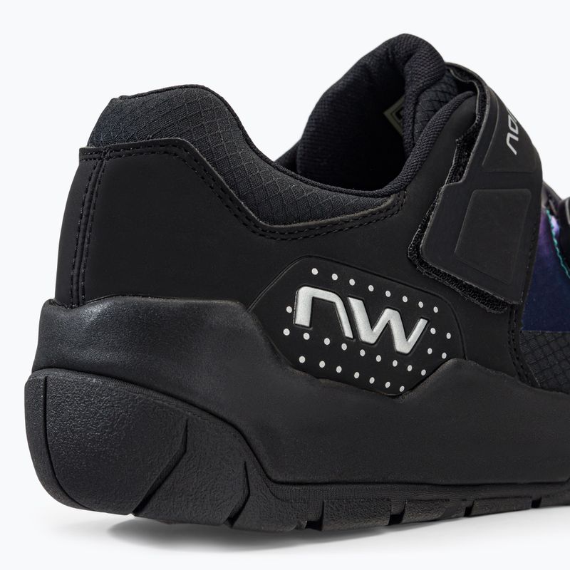 Scarpe da ciclismo MTB da uomo Northwave Overland Plus nero/iridescente 9