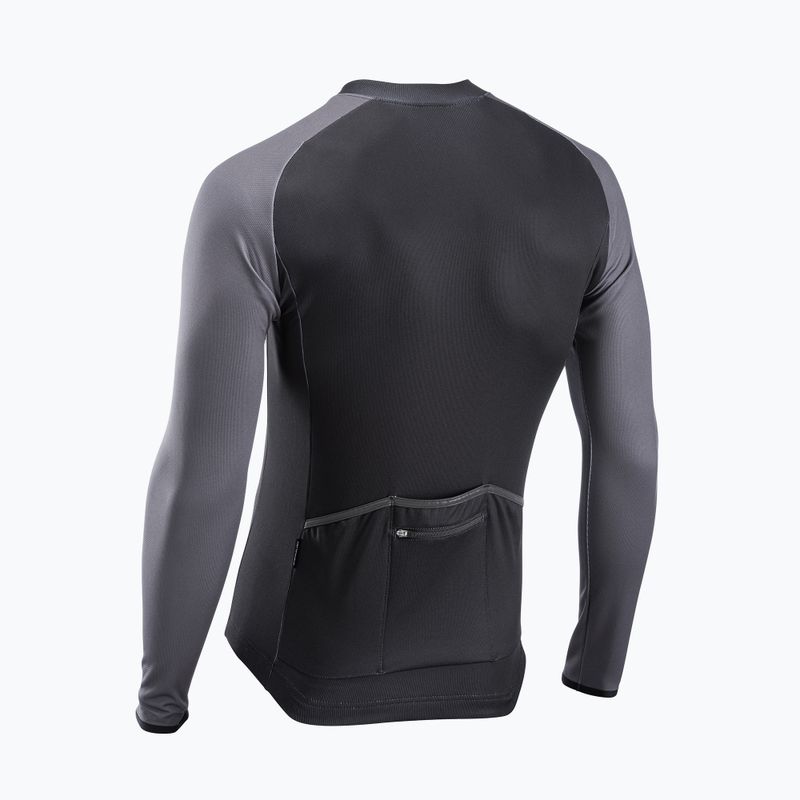 Northwave Blade 4 nero/grigio scuro da uomo, manica lunga da ciclismo 6