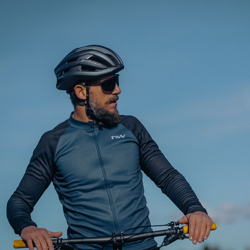 Northwave Blade 4 da uomo a manica lunga da ciclismo blu scuro/nero 5