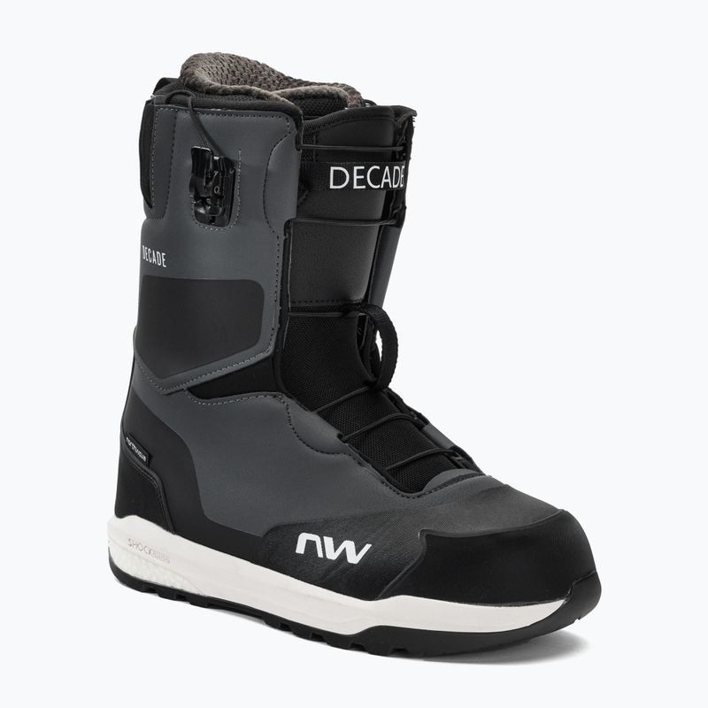 Scarponi da snowboard da uomo Northwave Decade SLS grigio scuro/nero