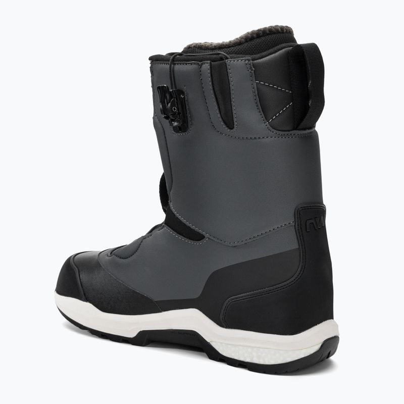 Scarponi da snowboard da uomo Northwave Decade SLS grigio scuro/nero 2