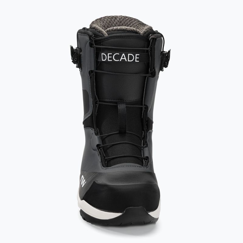 Scarponi da snowboard da uomo Northwave Decade SLS grigio scuro/nero 3