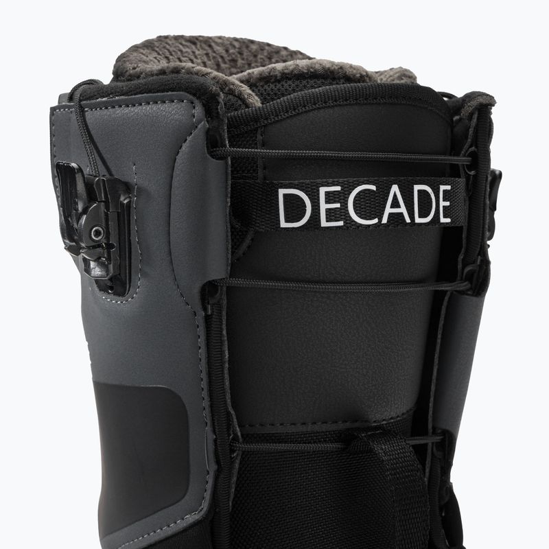 Scarponi da snowboard da uomo Northwave Decade SLS grigio scuro/nero 6