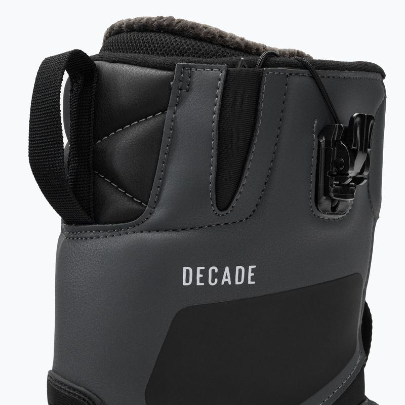 Scarponi da snowboard da uomo Northwave Decade SLS grigio scuro/nero 8