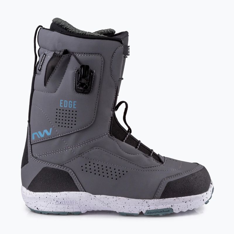 Scarponi da snowboard da uomo Northwave M Edge SLS grigio carbonio 13