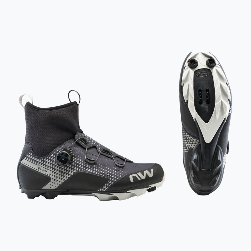 Scarpe da ciclismo MTB da uomo Northwave Celsius XC GTX grigio carbonio/riflettente 12