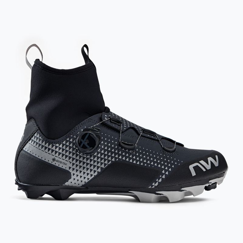 Scarpe da ciclismo MTB da uomo Northwave Celsius XC GTX grigio carbonio/riflettente 2