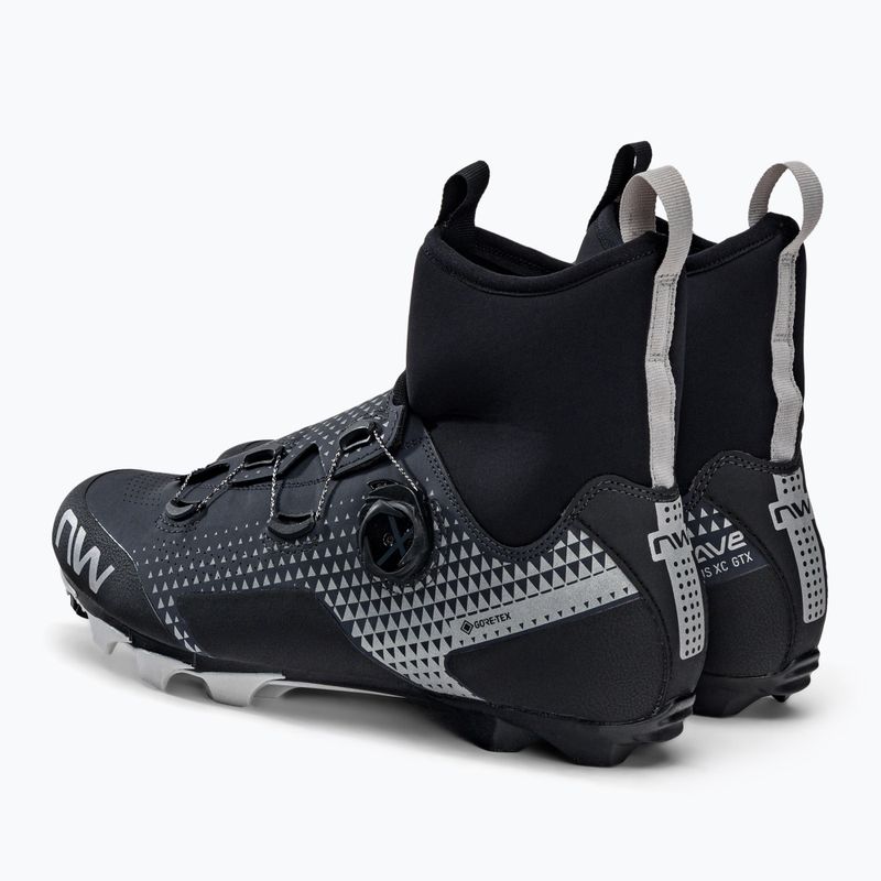 Scarpe da ciclismo MTB da uomo Northwave Celsius XC GTX grigio carbonio/riflettente 3